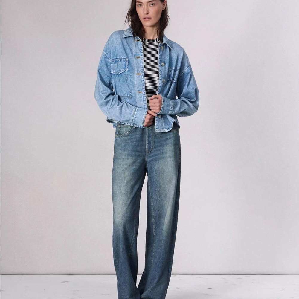 Classic Blue Denim Women's Sweatpants Jeans